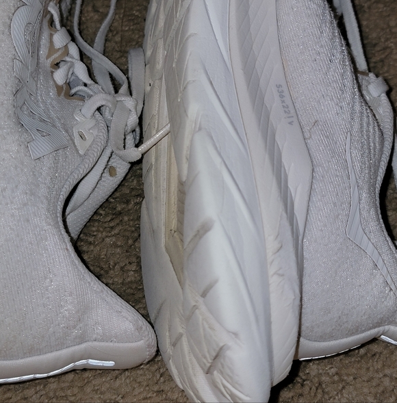 HOKA MACH 5 All-White Athletic Sneakers - Picture 13 of 14